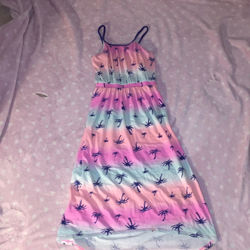 Multicolored palm tree Dress